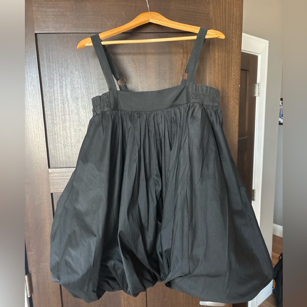 Anthropologie BLQNI Black Bubble Dress | Strappy Midi Cocktail Dress